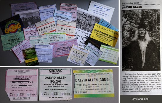 Tickets from the Daevid and others at famous Stoke-on-Trent Music Venue, The Wheatsheaf
